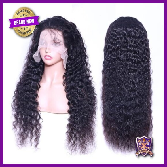 28 Inch Deep Wave Lace Front Wig Human Hair 13x4 Pre Plucked 180% Density